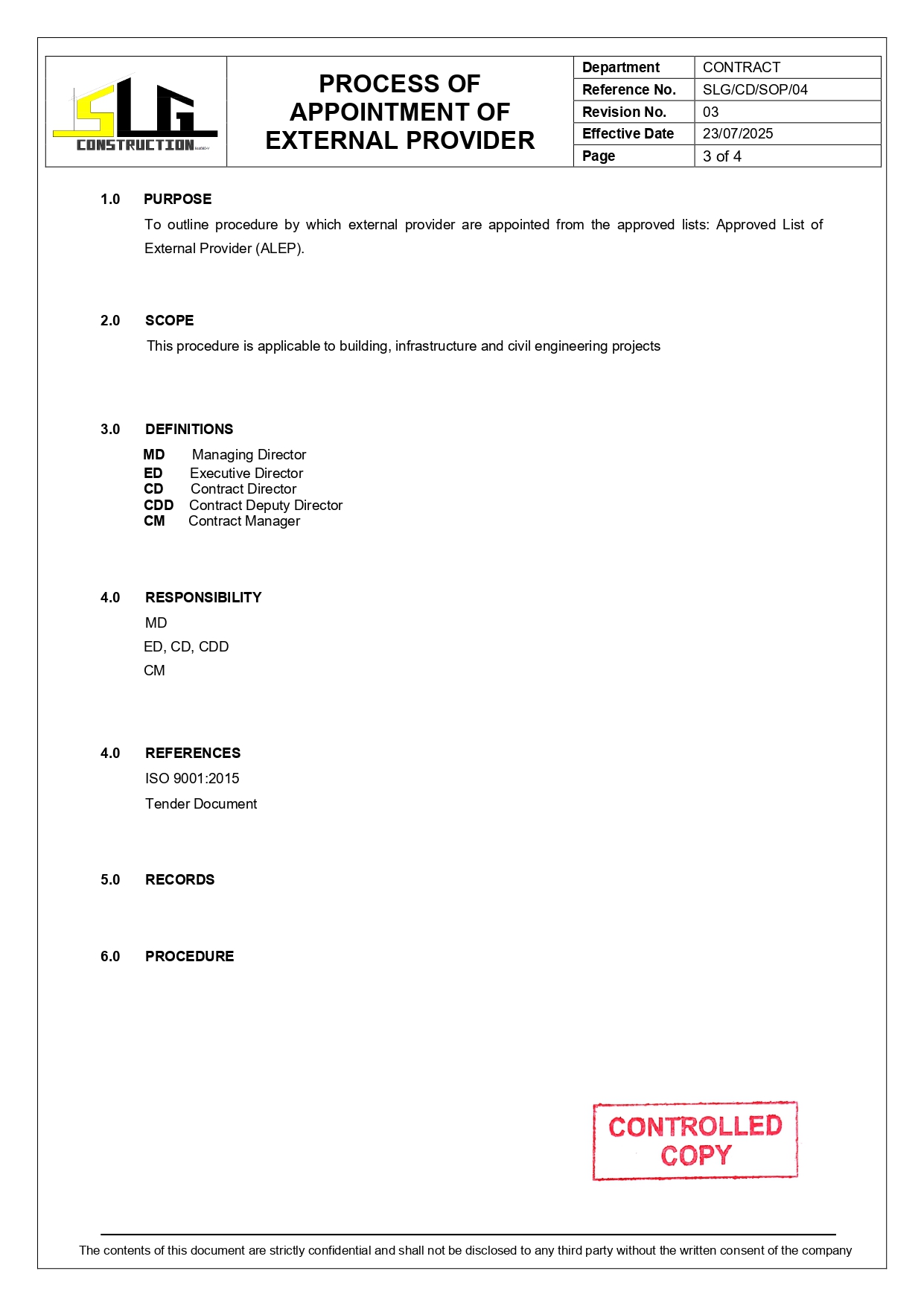 SLG-PRO-SOP Page 3